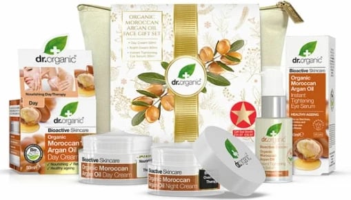 Set për fytyrë Dr. Organic Moroccan Argan Oil, unisex