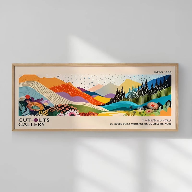 Pikturë murale në kornizë Neze, print digjital, shumëngjyrëshe, 120x2x50cm
