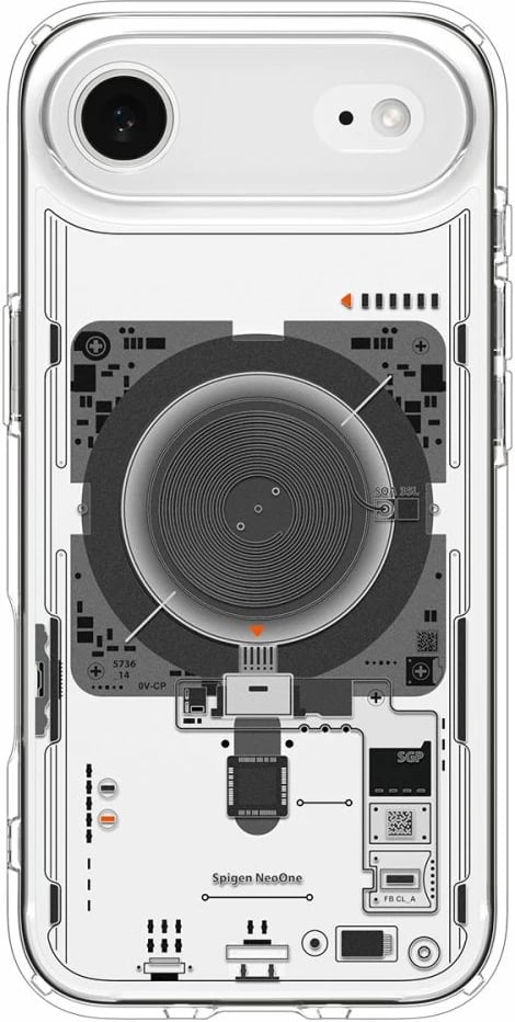Mbështjellës Spigen Ultra Hybrid MagSafe për iPhone 17 Air Neo One, Transparent