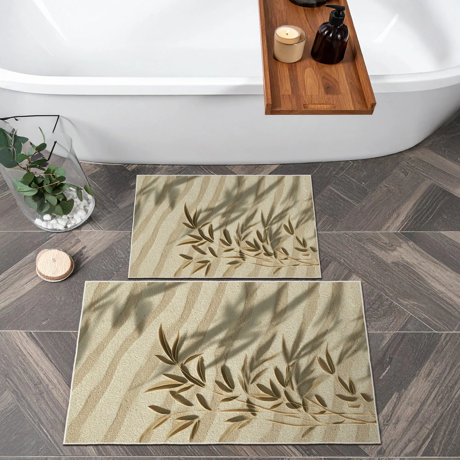 Set tapetash për banjo (2 copë), Mijolnir, Asr39, bezhë