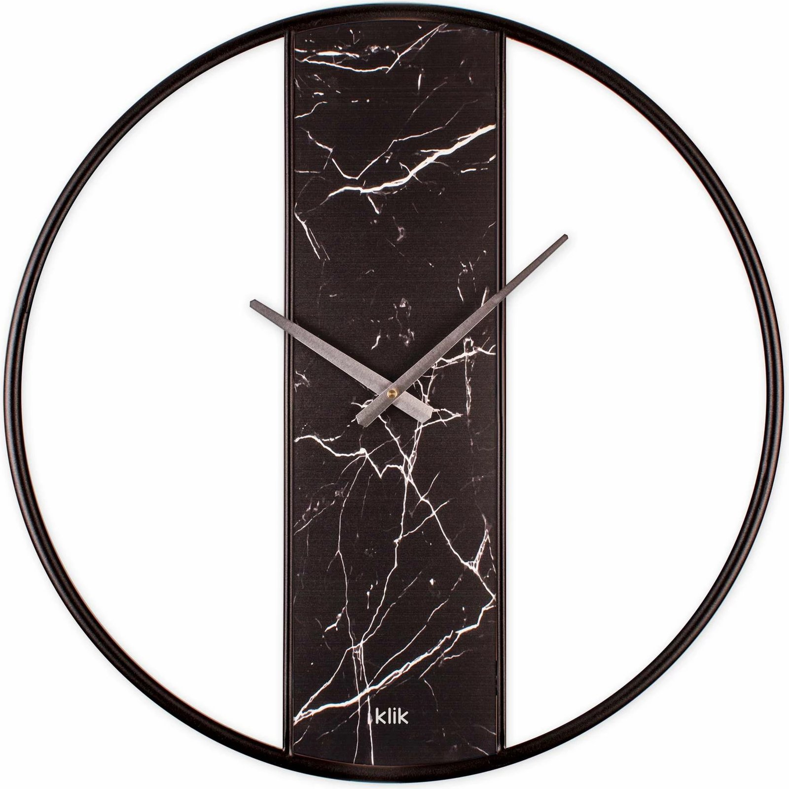 Orë muri dekorative prej metali, Wallity Demre, mermer i zi