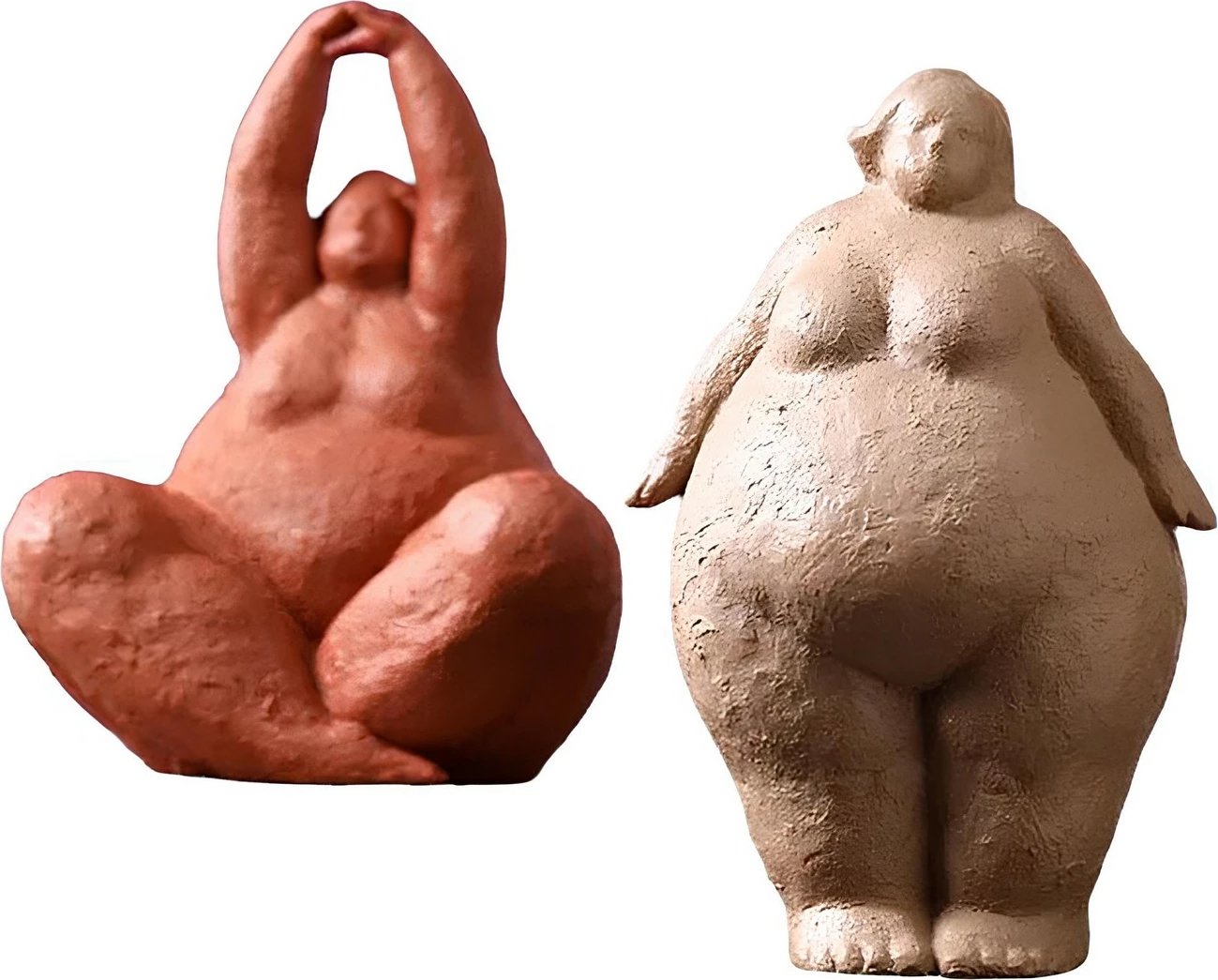 Set dekorativ prej 2 copash, Evila Originals, ngjyrë e kuqe tjegulle dhe latte, CY0395 Set dekorativ prej 2 copash, Evila Originals, ngjyrë e kuqe tjegulle dhe latte, CY0395