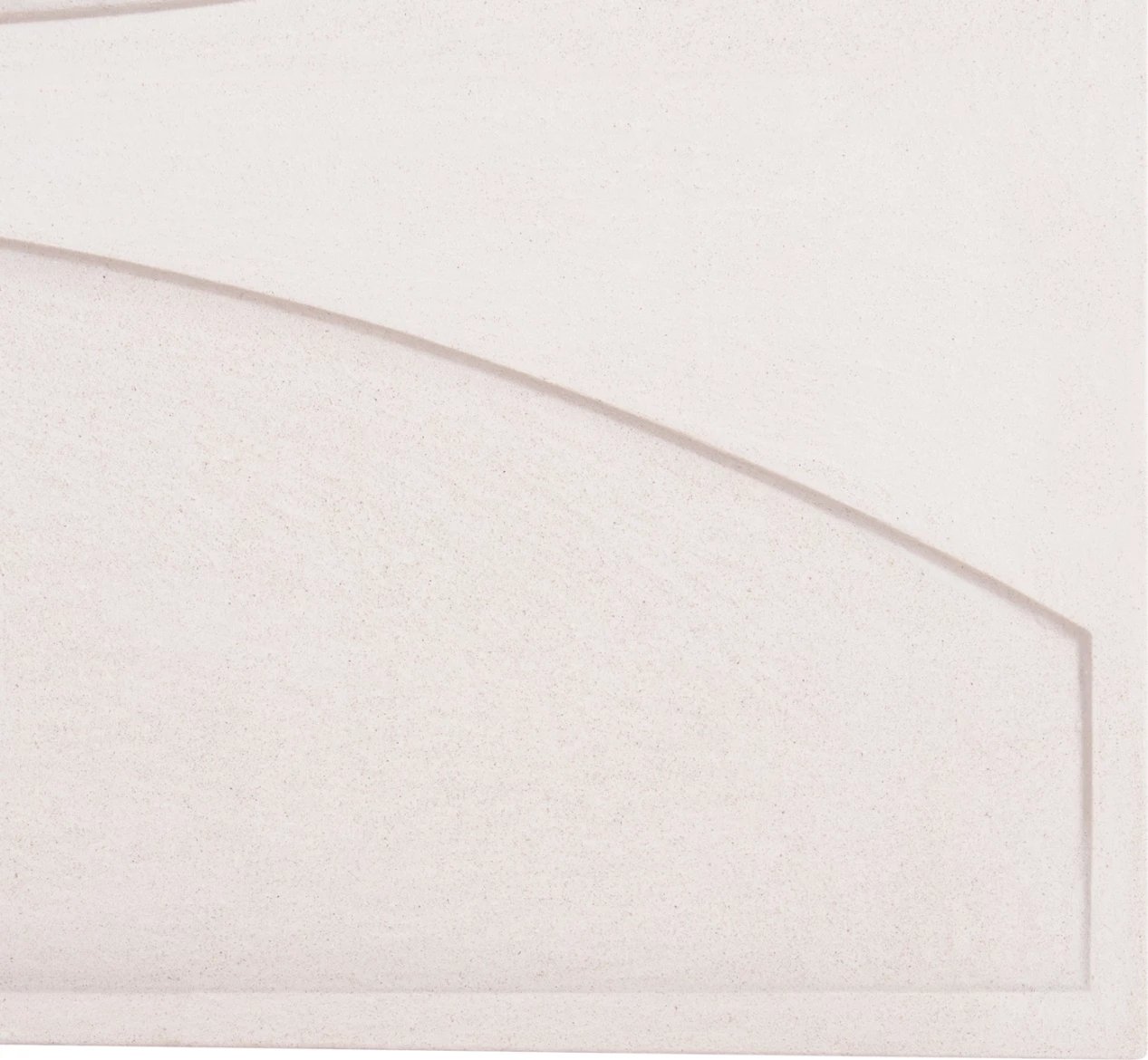 Panel dekorativ për mur, seri Santorini, MDF, ngjyrë e bardhë e zbehtë, FH4510, 60x4x80 cm