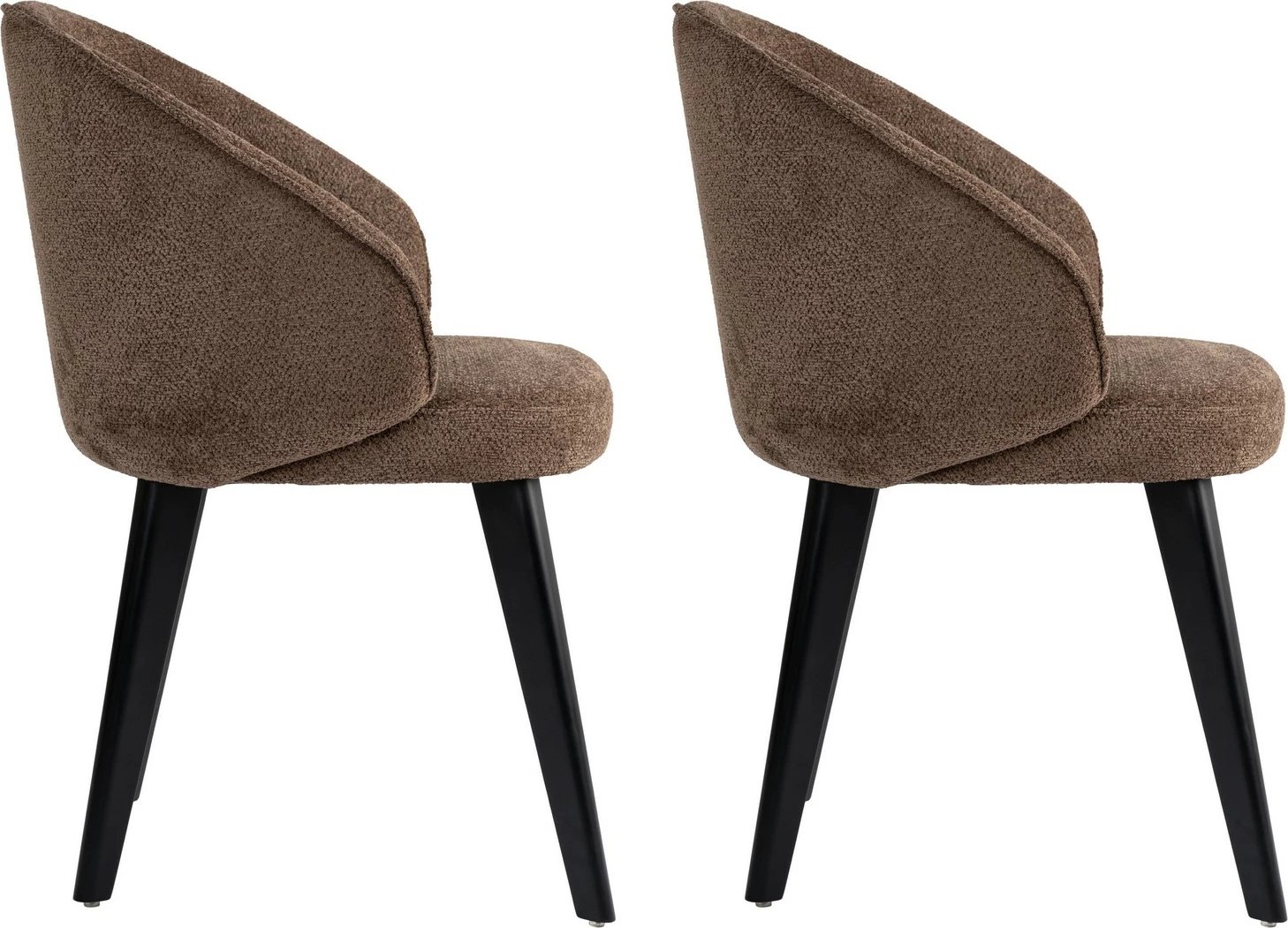 Set karrigesh (2 copë) Skye Decor, Bentley, kafe, e zezë