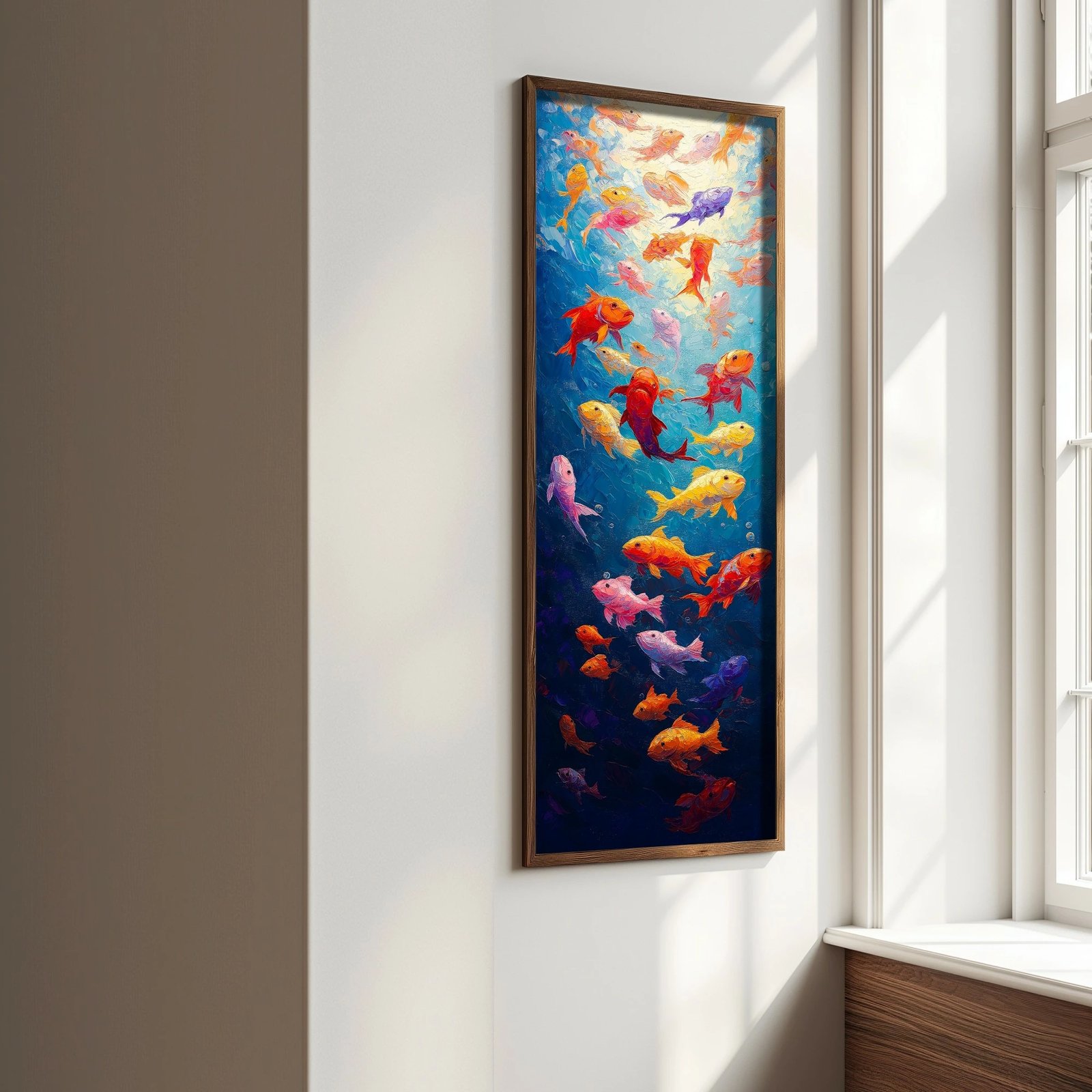 Pikturë dekorative me kornizë MDF, shumëngjyrëshe, Wallity, EMR095