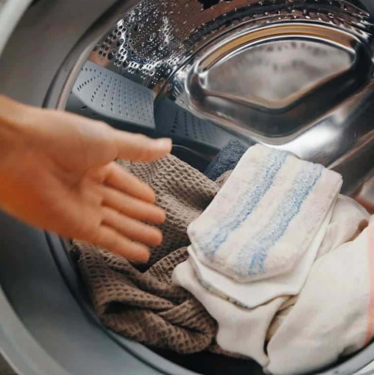 Pëlhurë zëvendësuese mop i sheshtë, Vileda, H2Pro 175787, mikrofiber, larje 60°C, 1 copë, blu e bardhë