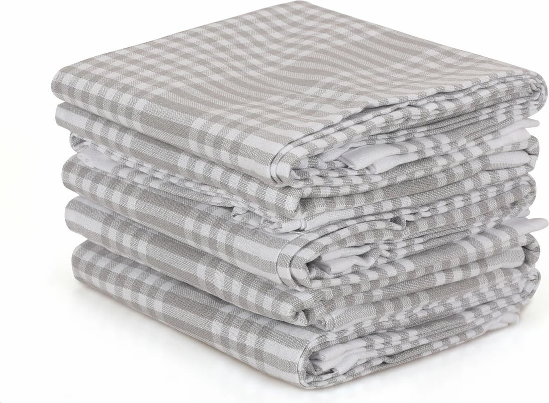 Set peshqirësh për larje (10 copë), Hermia, pötikareli, gri