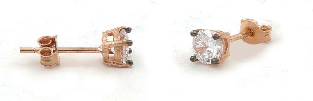 Set varëse dhe vathë argjendi, ngjyrë ari rozë, Jumeon, 10592ROS