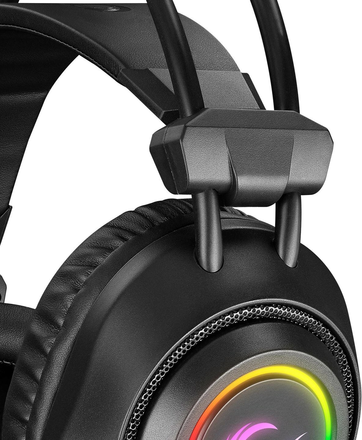 Kufje gaming Rampage RM-K19, me mikrofon, RGB, USB, të zeza-kuqe Kufje gaming Rampage RM-K19, me mikrofon, RGB, USB, të zeza-kuqe