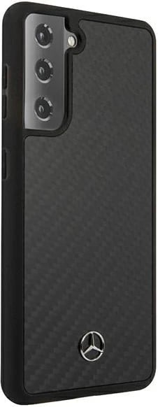Mbështjellës Mercedes MEHCS21MRCABK Dynamic Line për Samsung Galaxy S21+, i zi, hardcase