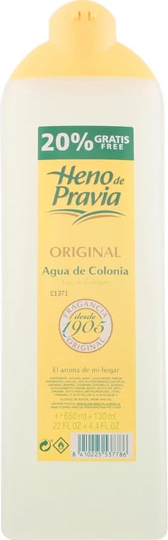 Eau de Cologne unisex Heno de Pravia Original 780ml