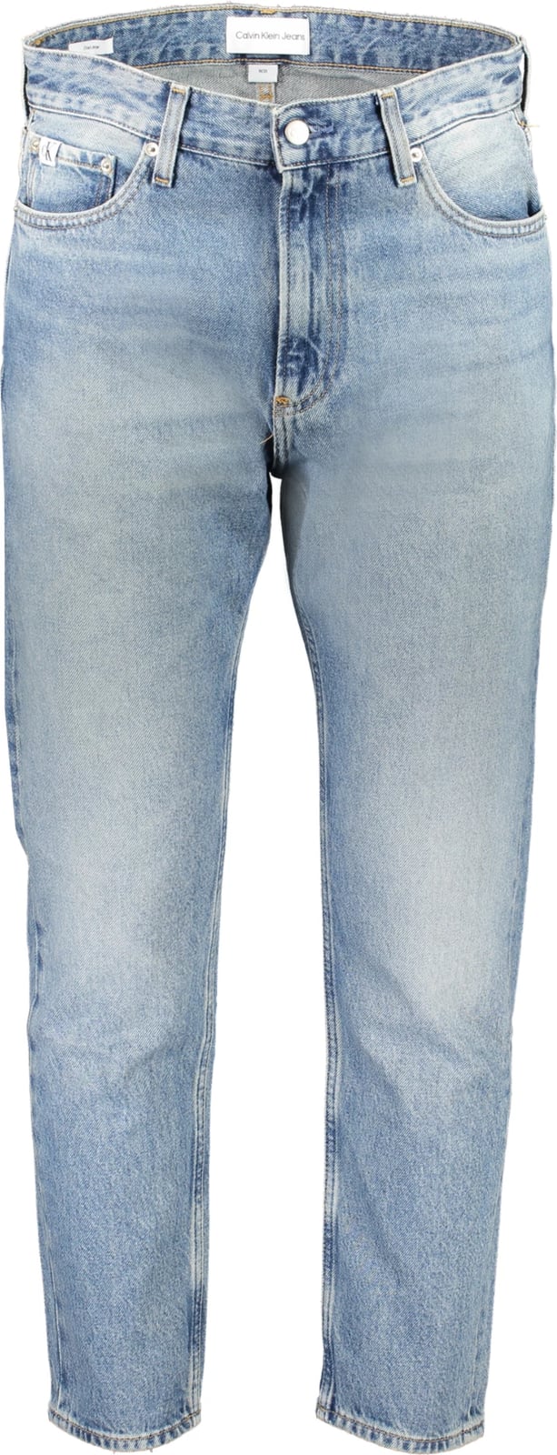 Pantallona xhins Calvin Klein Dad jeans meshkuj, të kaltërta