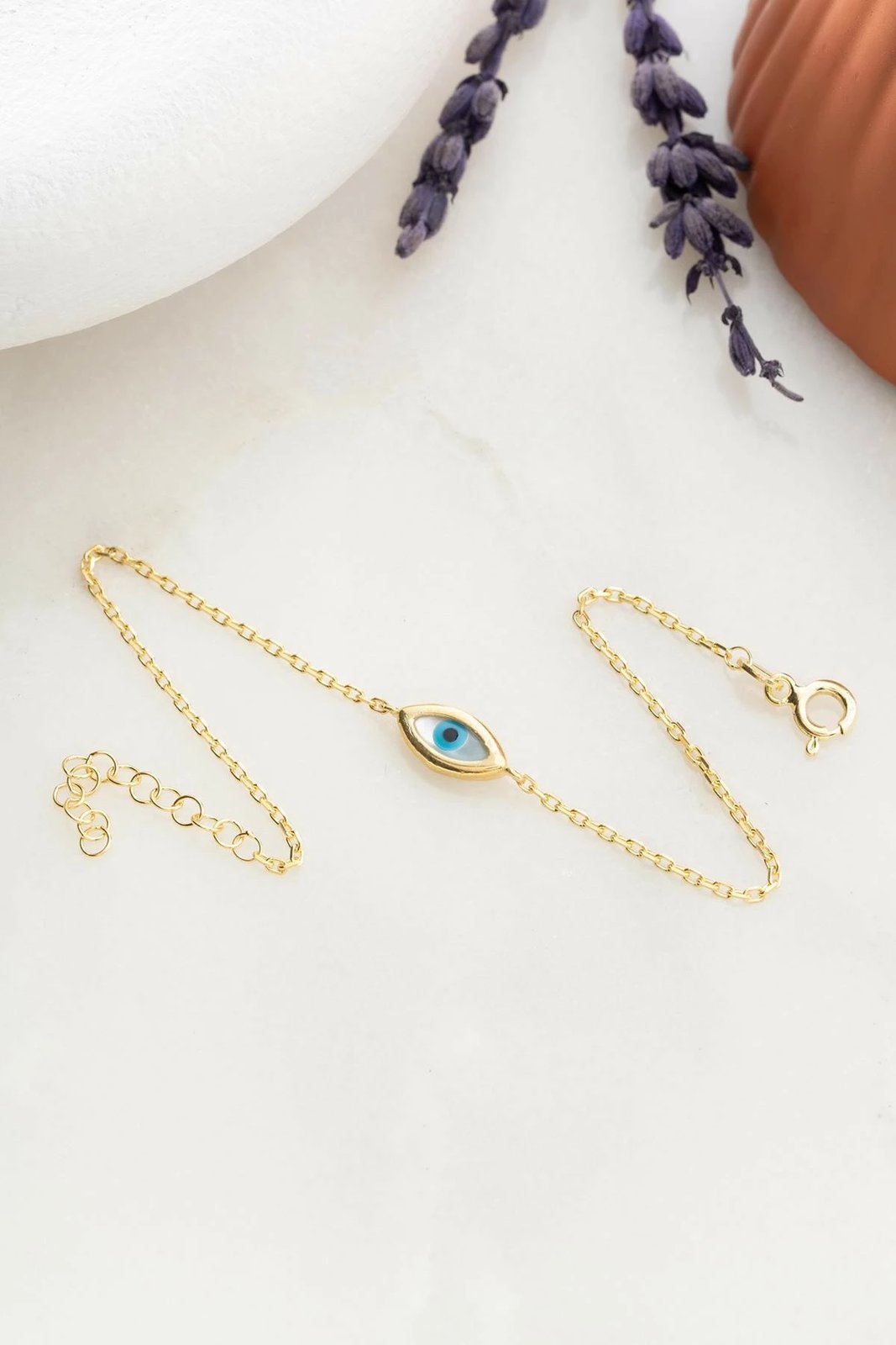 Byzylyk argjendi Jumeon, ngjyrë ari, gur zirkoni blu, NRZ999434