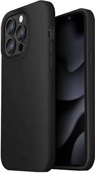 Mbështjellës UNIQ Lino për iPhone 13 Pro Max, i zi