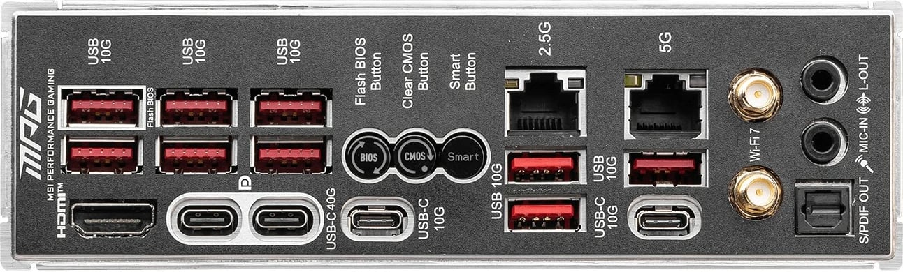 Pllakë amë MSI MPG X870E CARBON WIFI, Socket AM5, DDR5, 256GB, e zezë