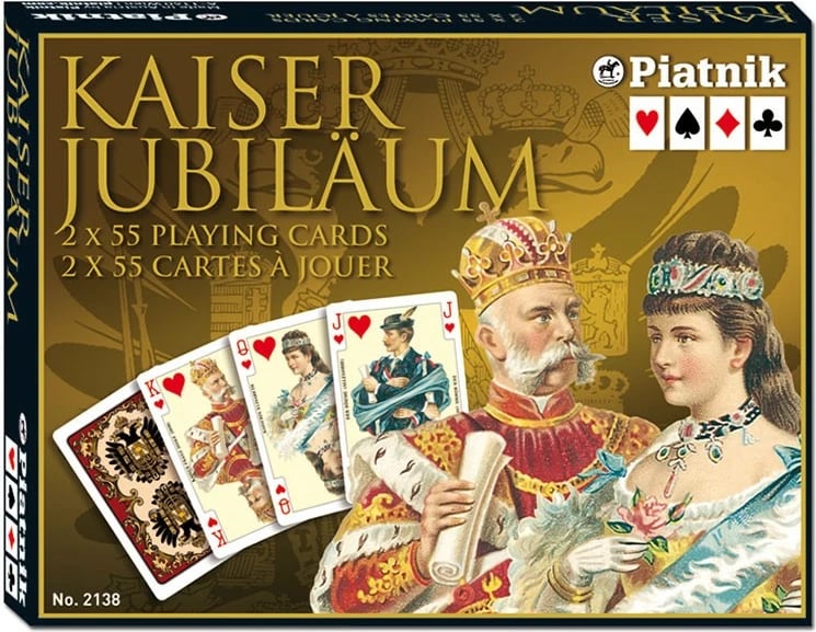 Letra loje Piatnik Imperial Kaiser, 2 kuverta, 55 letra secila, në kuti elegante