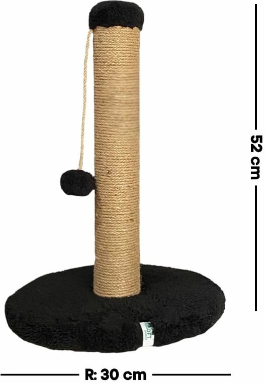 Dërrasë për gërvishtje për mace, Paws & Whiskers, Coris, e zezë