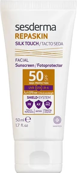 Krem dielli për fytyrë uniseks Sesderma Repaskin Silk Touch SPF50, 50ml