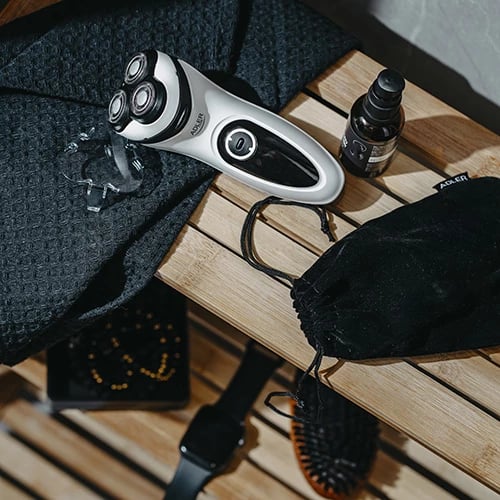 Makinë rroje, Adler, AD 2910 W, 3 koka lëvizëse, karikueshme deri 60 min, trimer, e bardhë/zezë