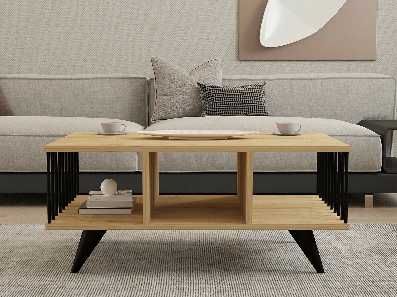 Tavolinë kafeje Hanah Home, Bert, ngjyrë Sapphire