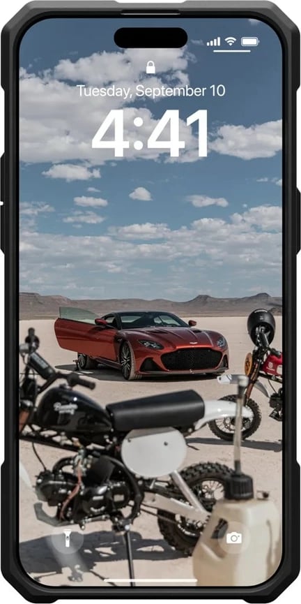 Mbështjellës Urban Armor Gear 114222114242 për celular, për Apple, karbon, 6.7 inç, i zi