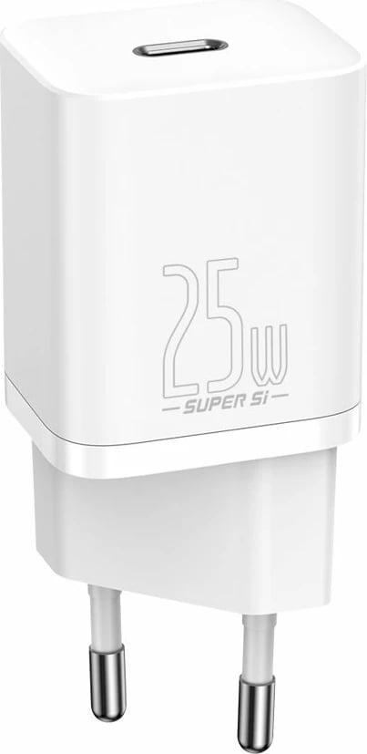 Karikues muri Baseus Super Si 1C, 25W, USB Type C, i bardhë