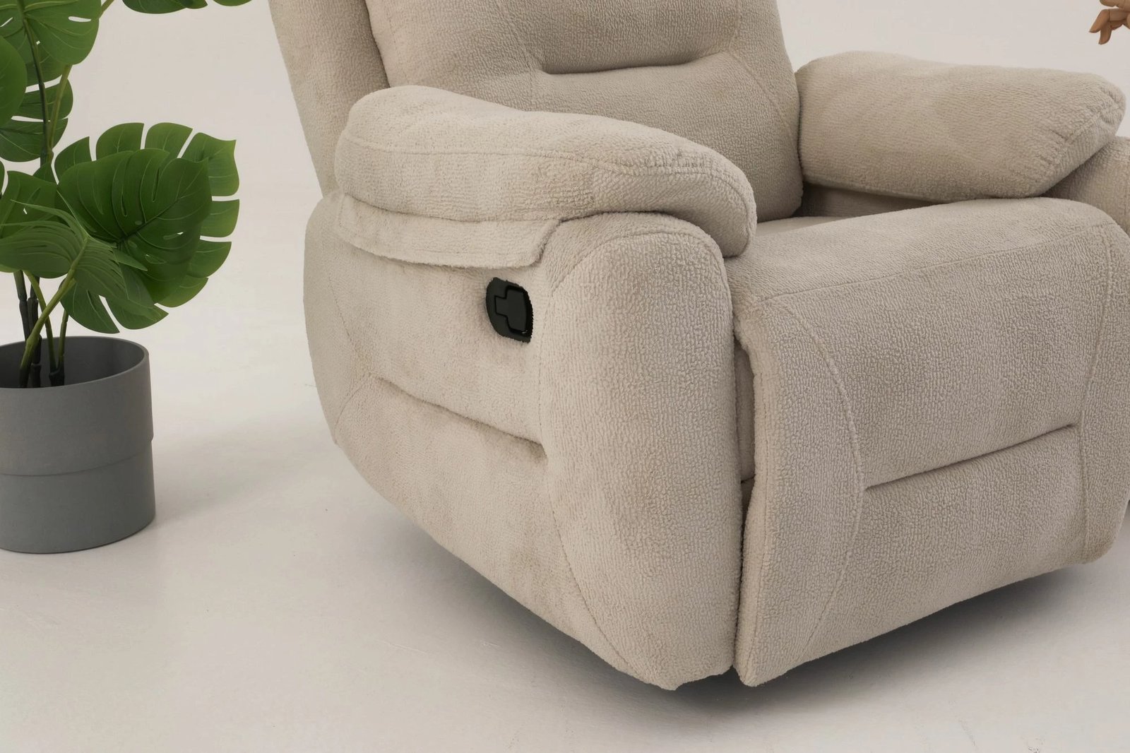 Recliner Comfort manuel, krem, Atelier del Sofa
