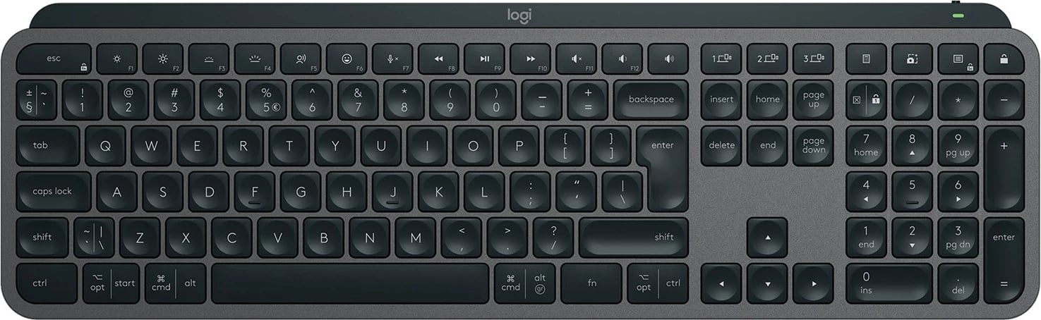 Tastierë Logitech Master MX Keys S, wireless, US International, grafit