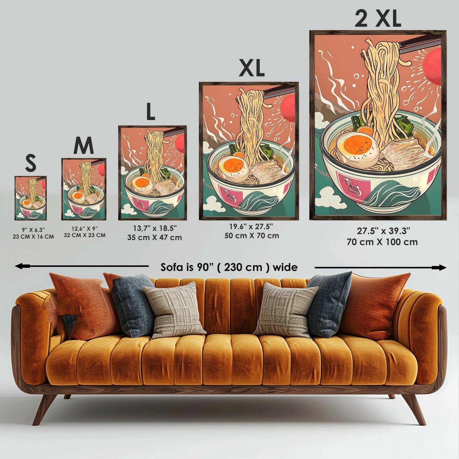 Pikturë dekorative me kornizë MDF, shumëngjyrëshe, GE207-L