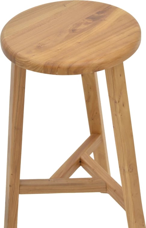 Karrige për bar Fabrio dru elm ngjyrë natyrale Φ38x71cm