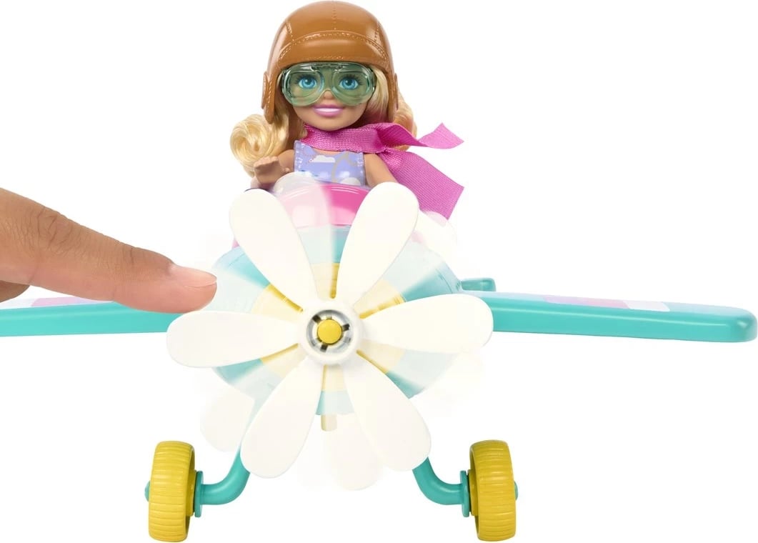 Set lodrash Barbie Chelsea Can Be… Plane me aeroplan, 2 ulëse, 7 aksesorë, shumëngjyrësh