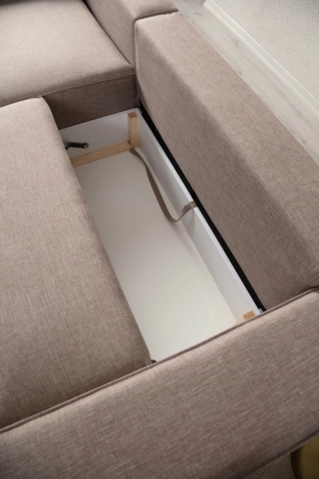 Kënd-sofë krevati Atelier del Sofa, Pırlo kënd majtas, kafe