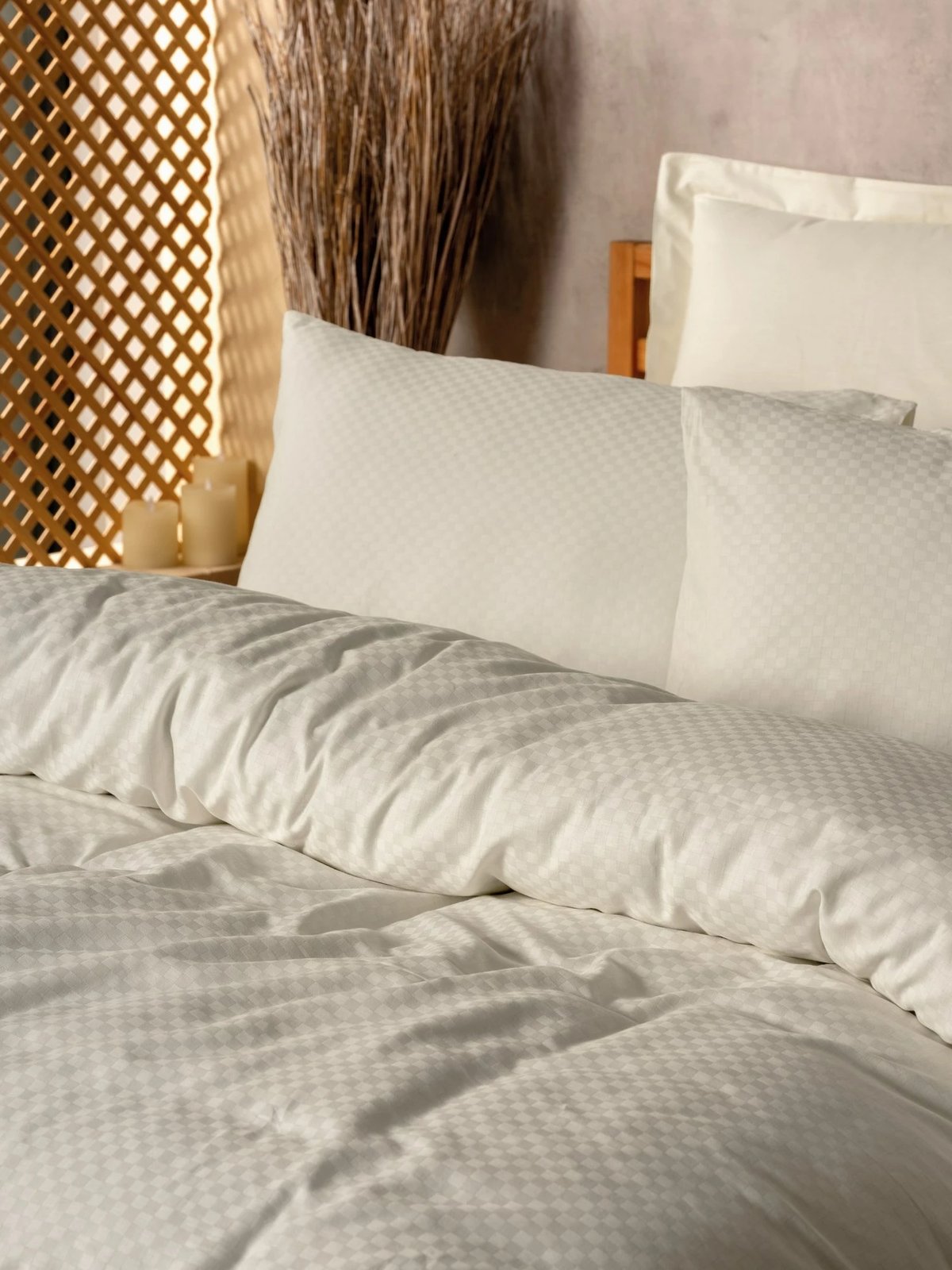 Set mbulesë për jorgan dopio, ngjyrë krem, L'essentiel