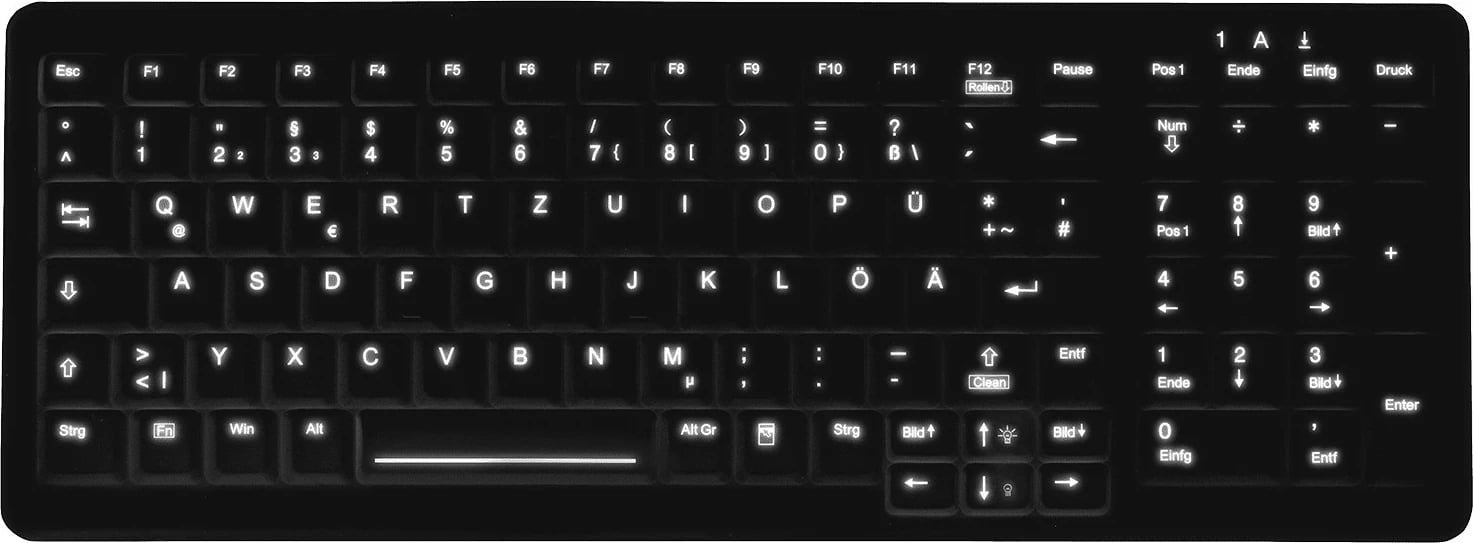 Tastierë Cherry Active Key AK-C7000, Wired, USB, QWERTZ, Ngjyrë e zezë