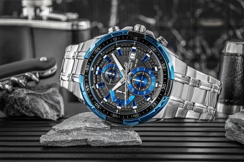 Orë dore për meshkuj CASIO Edifice, argjend