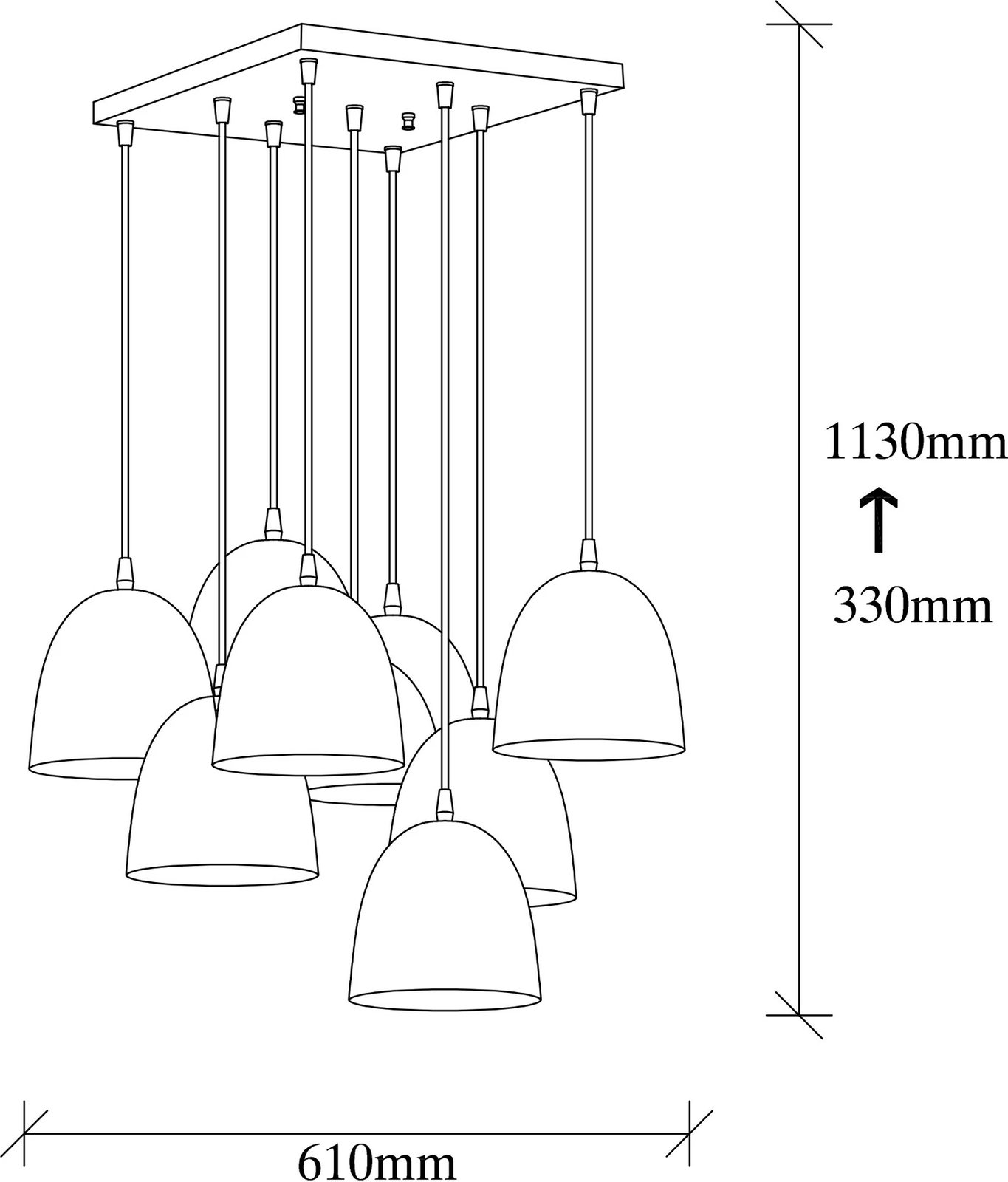 Llambë tavani Opviq Tattoo - 6191, ngjyrë e zezë, moderne