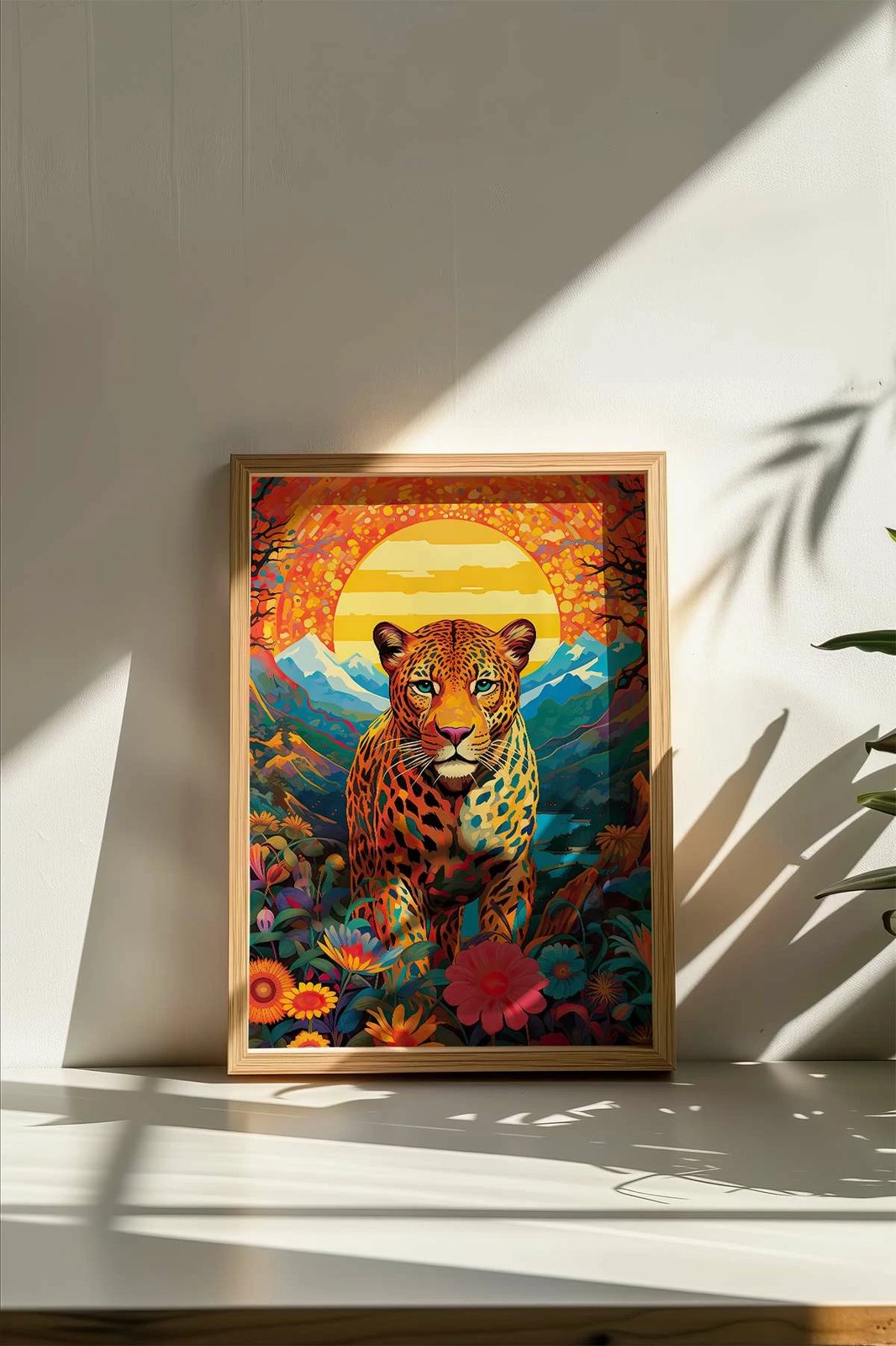 Pikturë dekorative me kornizë, shumëngjyrëshe, Wallity, Mscartmdl7, 33x48cm