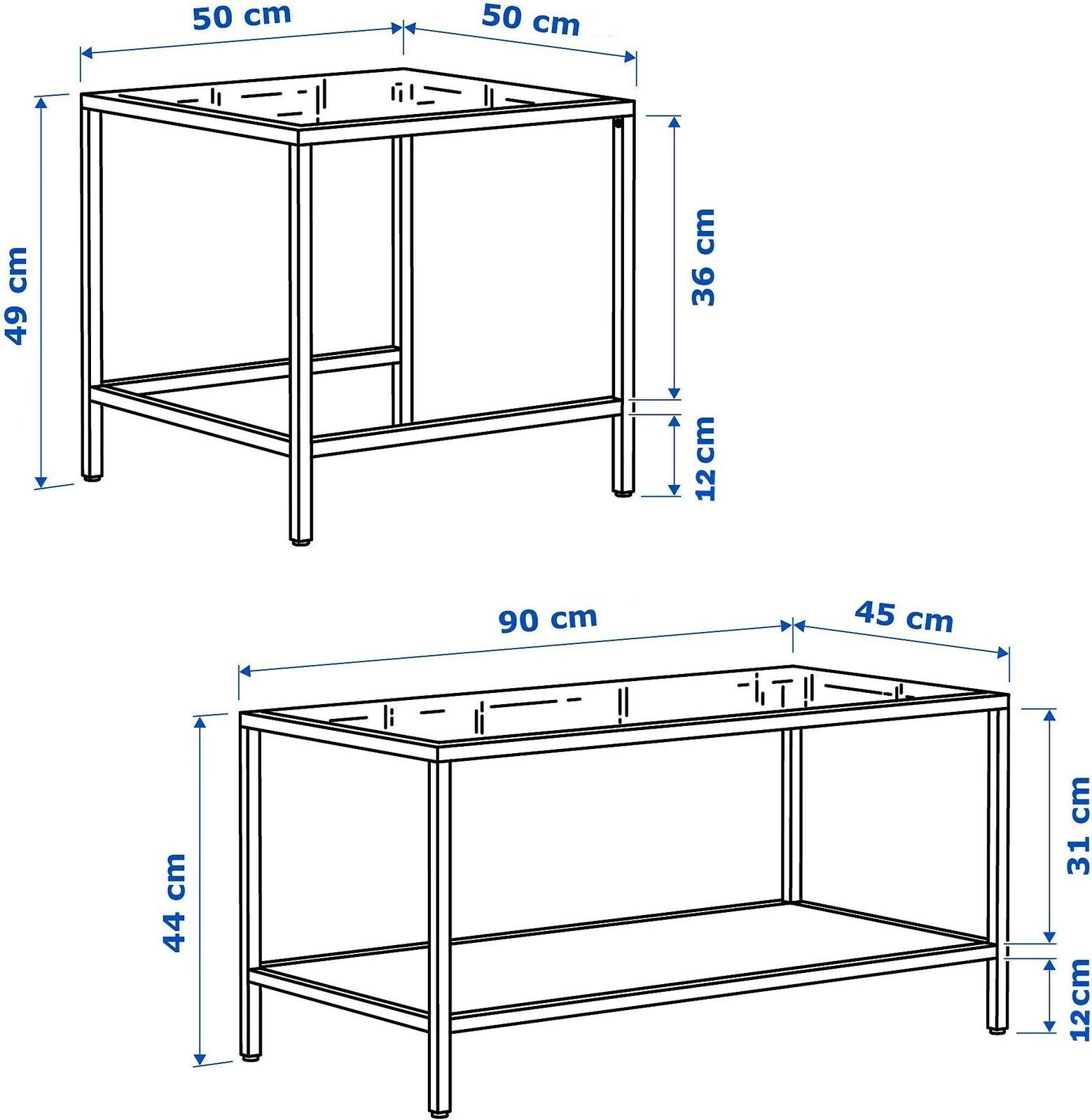 Set tavolinash kafeje Skye Decor, ngjyrë ari, Sevay