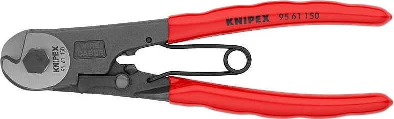 Knipex 95 61 150 krimpe kabllosh, Zi, Kuq, Argjendtë