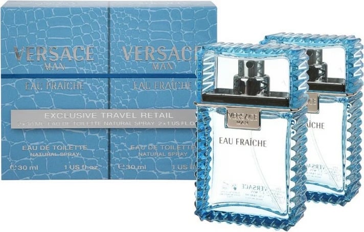 Set Duo Versace Man Eau Fraiche, 2 x 30 ml