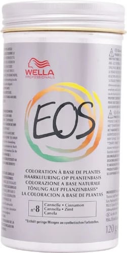Ngjyrë flokësh bimore Wella Eos 8 Cinnamon 120g unisex