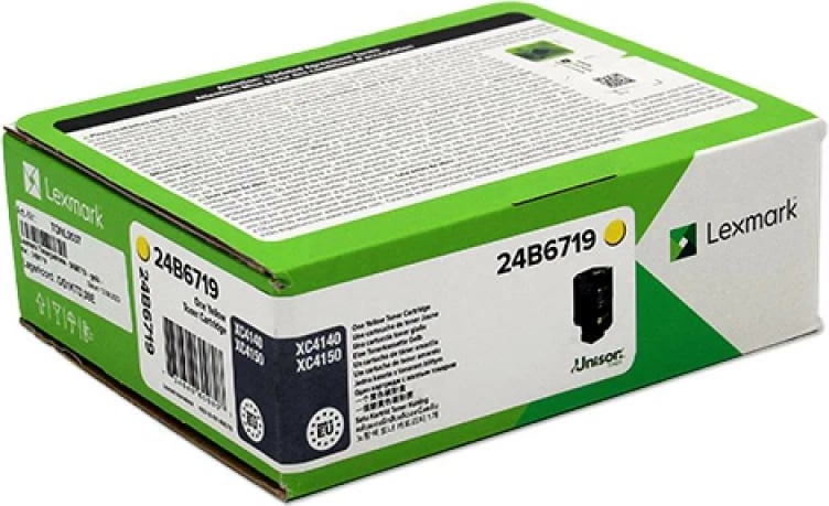 Toner, Lexmark 24B6719, deri 13k faqe, e verdhë