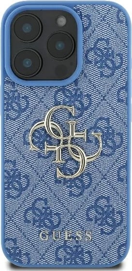 Mbështjellës Guess 4G Big Logo për iPhone 16 Pro, Kaltër