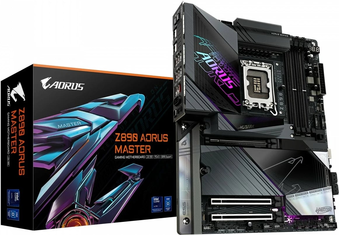 Pllakë amë Gigabyte Z890 AORUS MASTER, LGA1851, DDR5, Wi-Fi 7, e zezë
