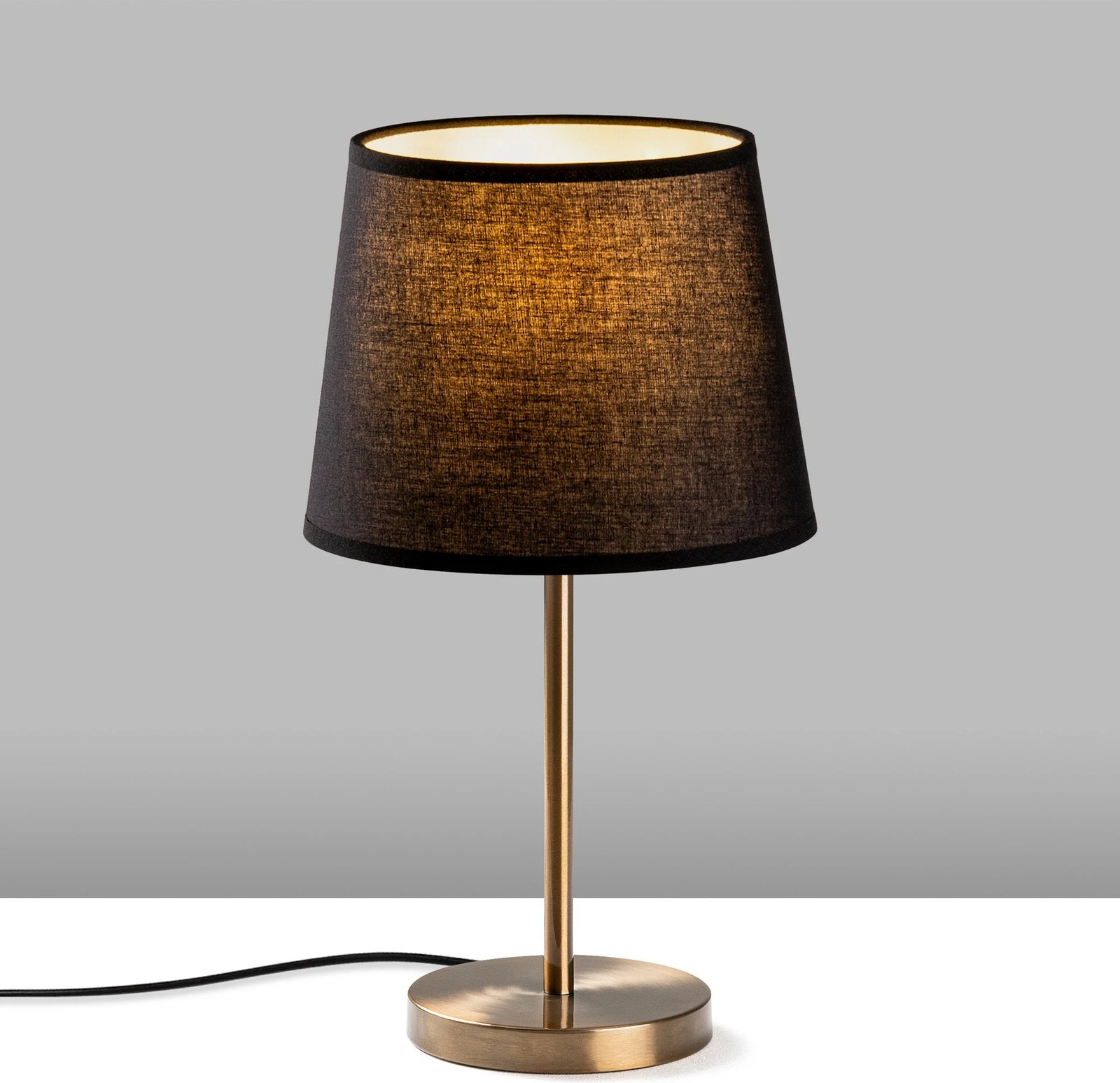 Abazhur tavoline Opviq, trup metalik, ngjyrë antike, 21x21x39cm