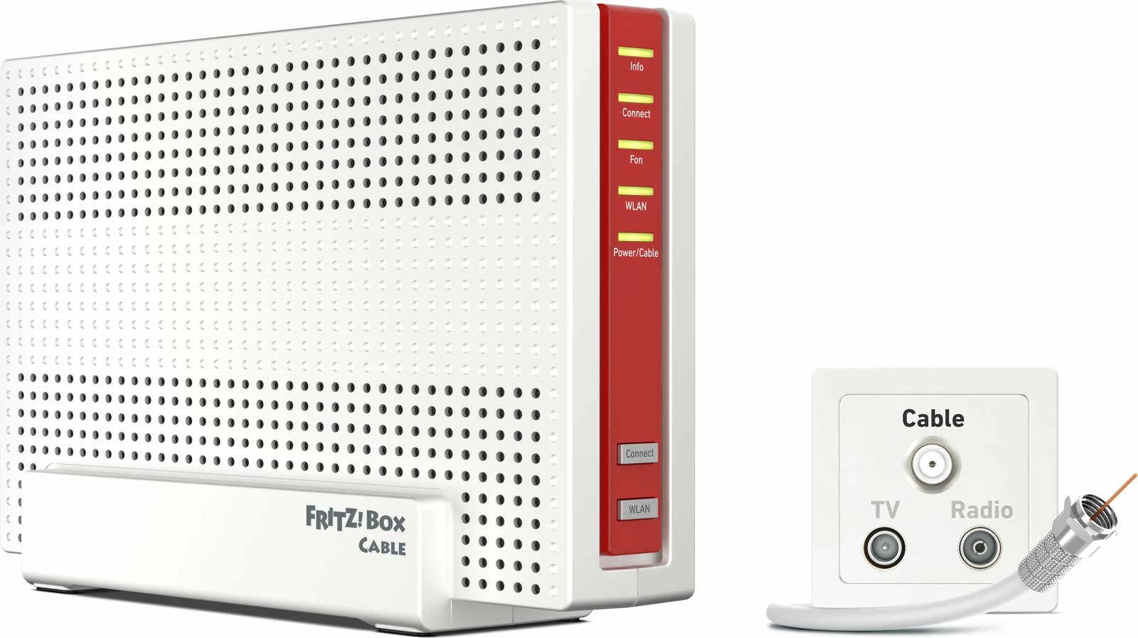 Router tavoline AVM FRITZ!Box 6690 Cable, Wi-Fi 6, Dual-band, Bardhë