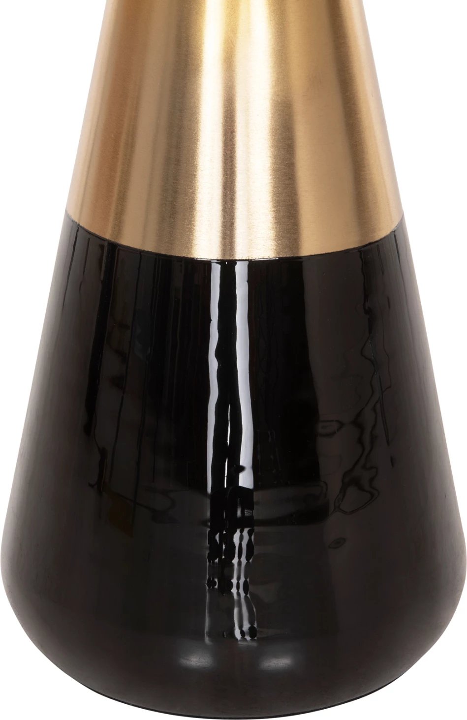 Tavolina kafeje 2 copë OLUF FH9922 metal i emaluar-ngjyrë e zezë me shkëlqim-ari mat Φ50 & Φ41 cm