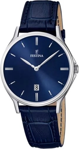 Orë dore FESTINA F16745/3 për meshkuj, e kaltër