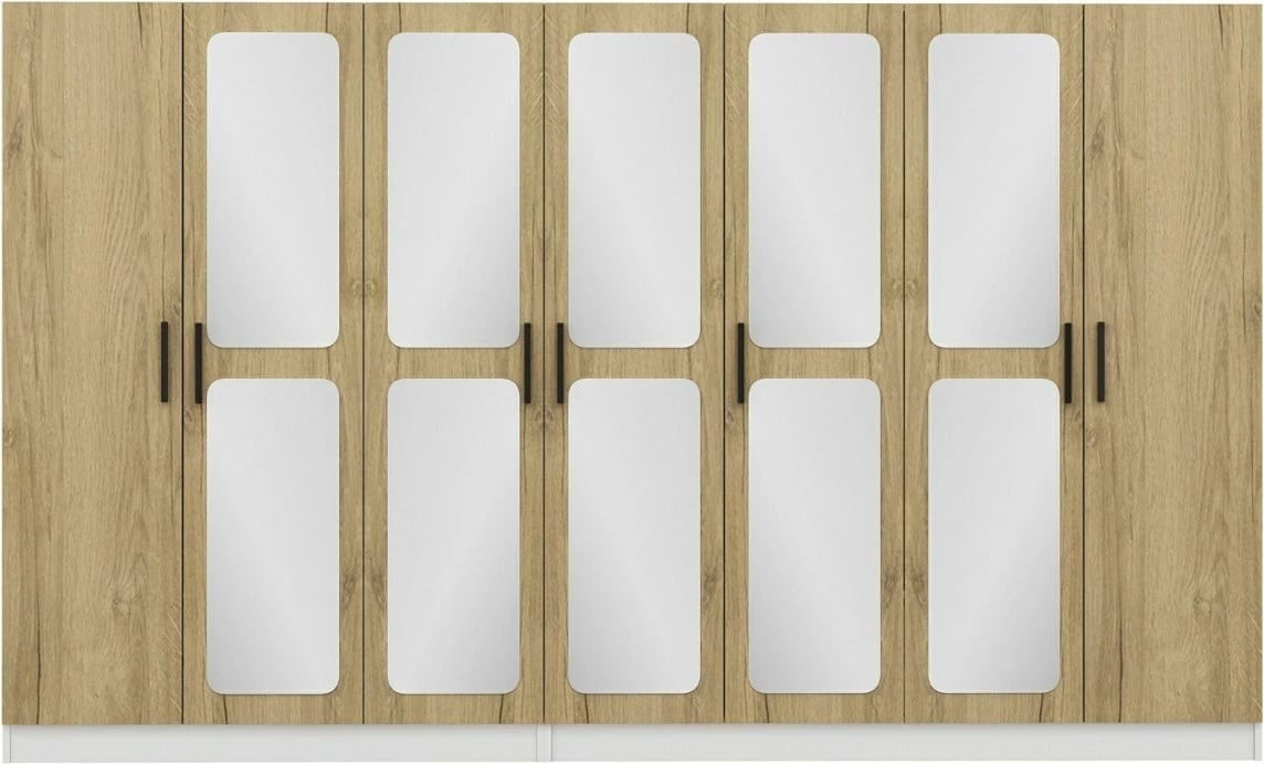 Dollap rrobash, ngjyrë arre, Skye Decor, 315x210x52 cm