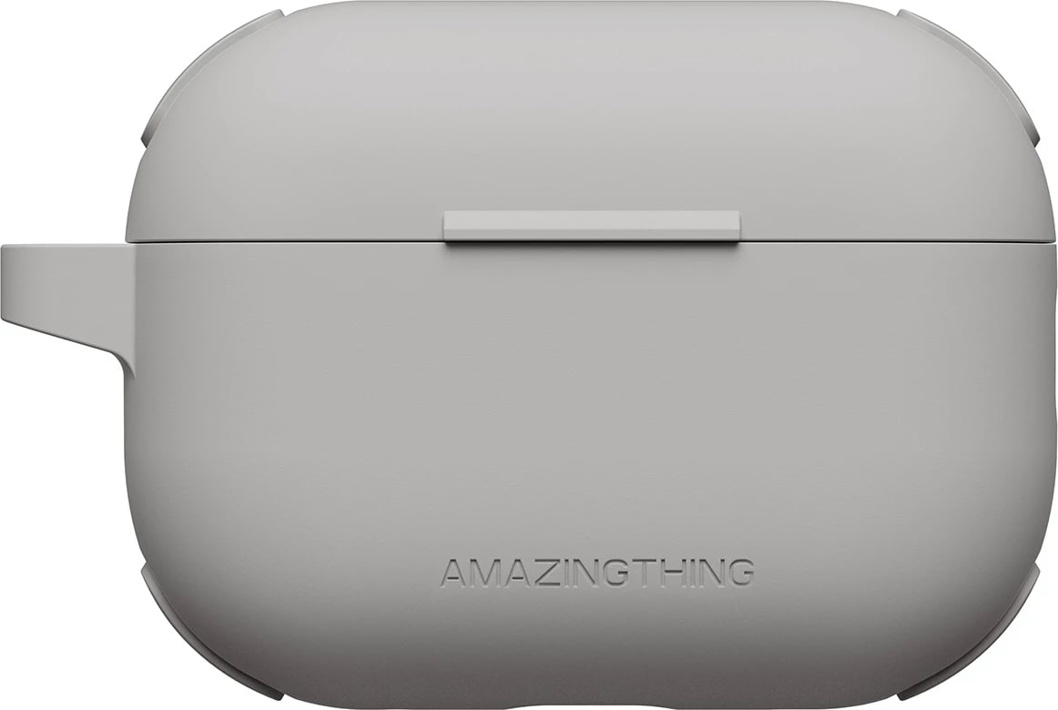 Mbështjellës AmazingThing Omni Case për AirPods Pro 2, silikon, gri